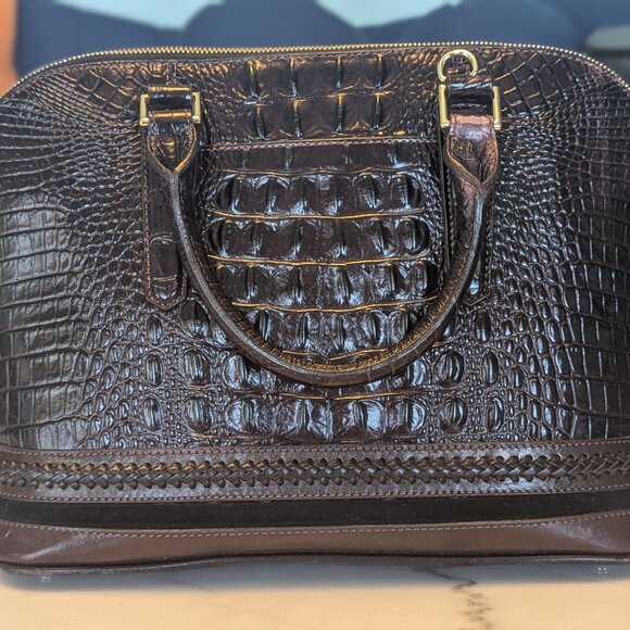 Brahmin Duxbury Satchel – Croc Embossed Leather - Picture 2 of 14